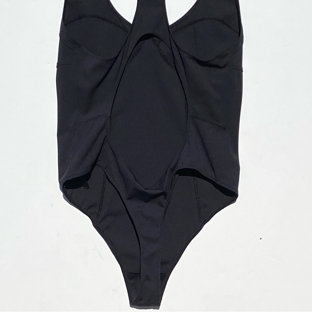 FREE PEOPLE MOVEMENT Black Open back thong BodySuit/Leotard Size large - Picture 6 of 6